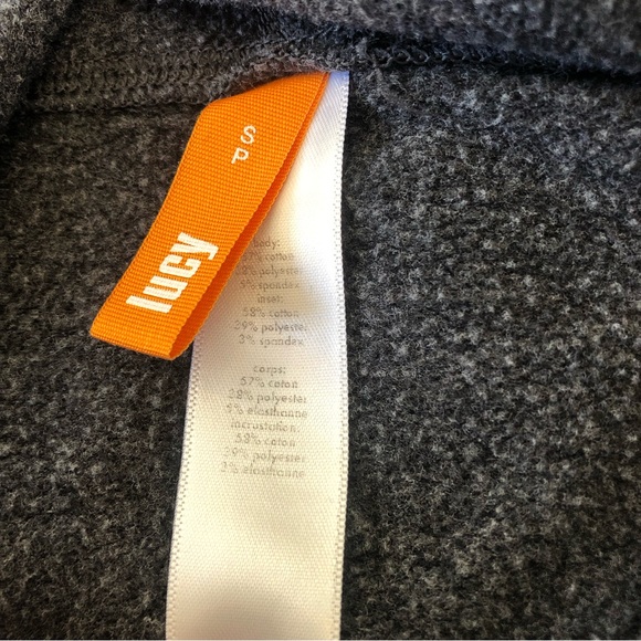 LUCY athleisure grey sweatshirt cowl neck . - Picture 4 of 5